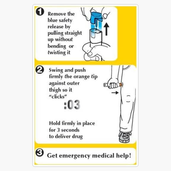 Medical Auto Injector Epi Pen Emergency Intramuscular Injection Safety Tutorial Decal For Box Sticker