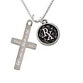 thumbnail image 1 of Medical Caduceus Seal - Rx - She will not Fall - Cross Necklace, 1 of 2