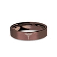thumbnail image 1 of Medical Caduceus Winged Staff Engraved Brown Brushed Tungsten Ring, 6mm, Size 9.5, 1 of 2