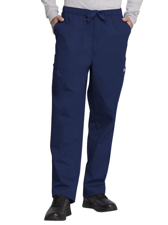 Medical Cargo Pants for Men Workwear Originals, Zipper Fly Scrubs for Men 4000