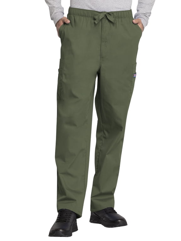 Medical Cargo Pants for Men Workwear Originals, Zipper Fly Scrubs for Men 4000