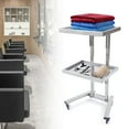 thumbnail image 1 of Medical Cart Mobile Beauty Spa Hair Salon Trolley 2 Tier Rolling Cart w/4 Wheels, 1 of 12