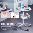 thumbnail image 1 of Medical Cart Salon Cart With Wheels, Caster, Casters, Aluminum, Adjustable Height and Storage, Mobile Trolley Cart 26.77"-42.91" Height Adjustable, easy setup for daily use and dependable performance, 1 of 7