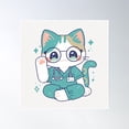 thumbnail image 1 of Medical Cat 17 Poster Wall Art, Modern Wall Decor, 30x30 UNFRAMED, 1 of 3