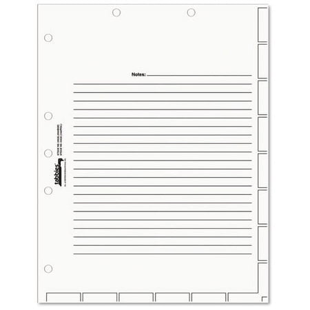Medical Chart Index Divider Sheets, 11 X 8.5, White, 400/box | Bundle of 2 Boxes