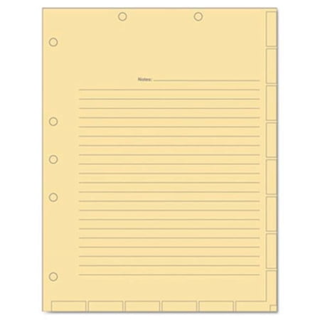 Medical Chart Index Divider Sheets 8.5 x 11 Manila 400-Box