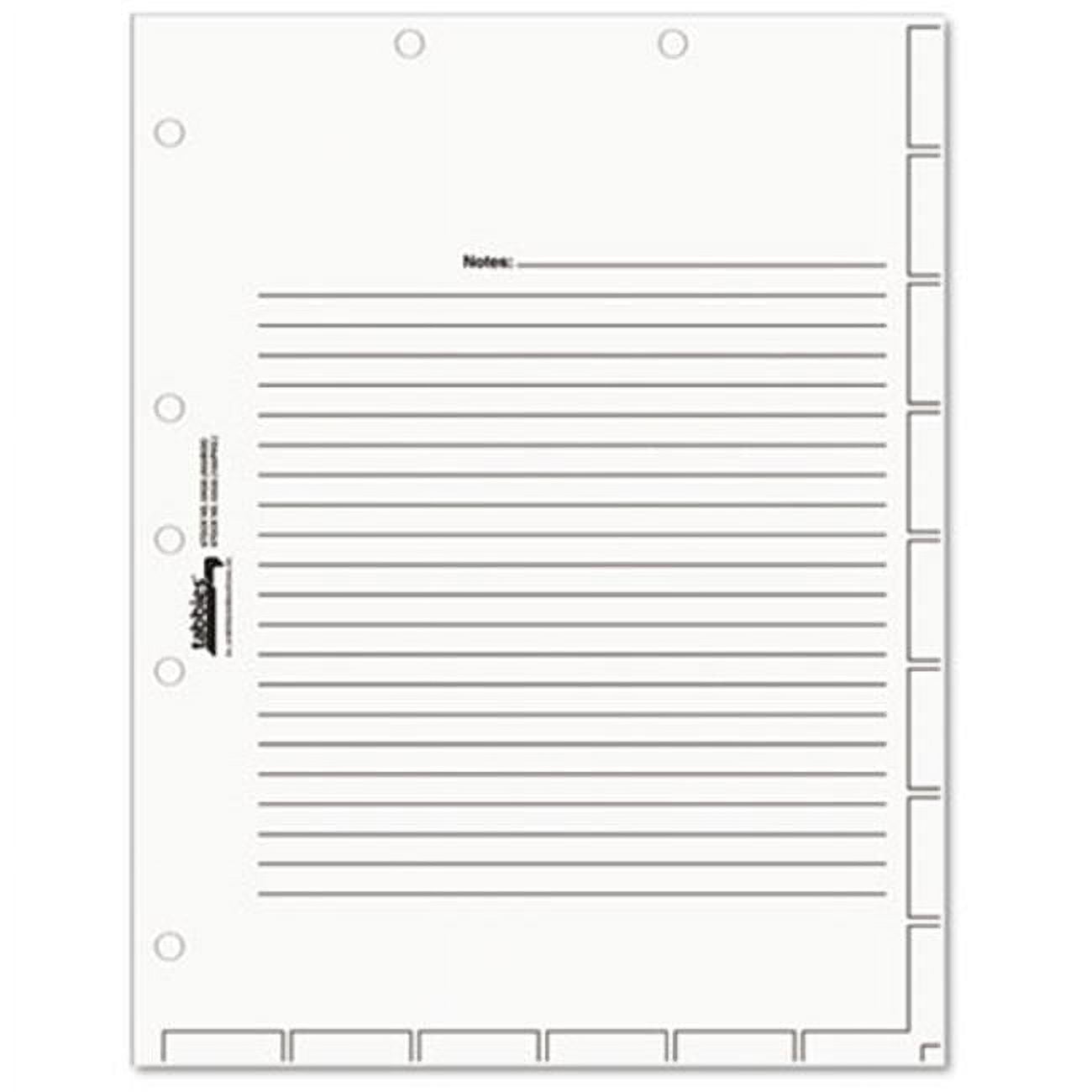 Medical Chart Index Divider Sheets - White - 8 1/2 x 11 - Walmart.com