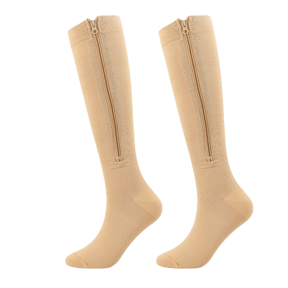 Medical Compression Socks with Zipper, Knee High 2030 mmHg Compression