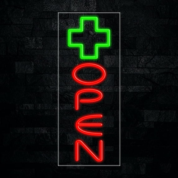 Medical Cross LED Neon Sign 12"L x 30"H #31537