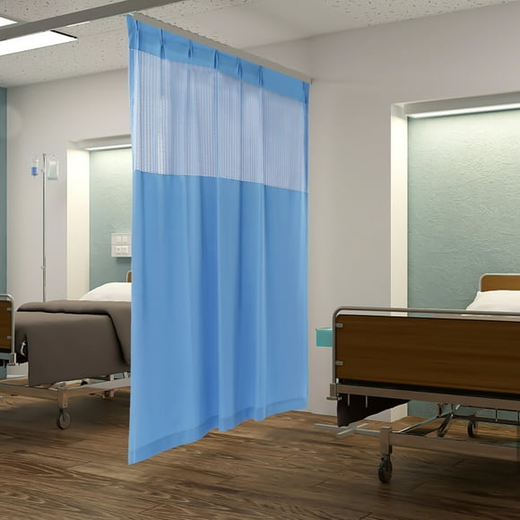 Medical Curtain Privacy Room Divider Drapes for Hospital Medical Clinic SPA Blue