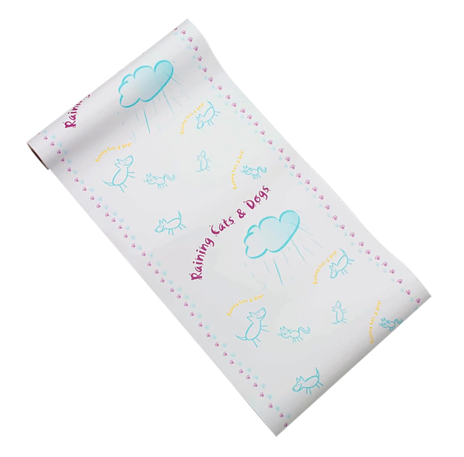 Medical Exam Table Paper Roll, 18 Inch x 125 Feet. Pack of 6 Cats and