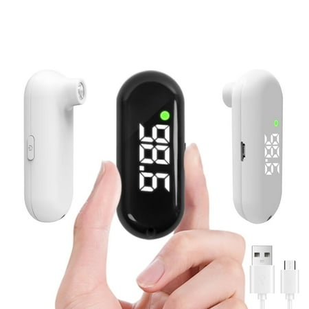 Medical Forehead Thermometer,Rechargeable Thermometer for Adults and Kids,Portable Infrared Digital Thermometer with Fever Alarm and LCD Display,Fast Accurate 1s Instant Results (Black)