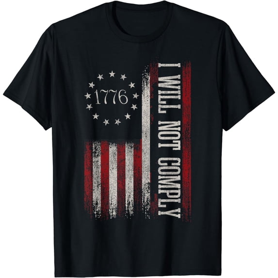 Medical Freedom I Will Not Comply No Mandates T-Shirt