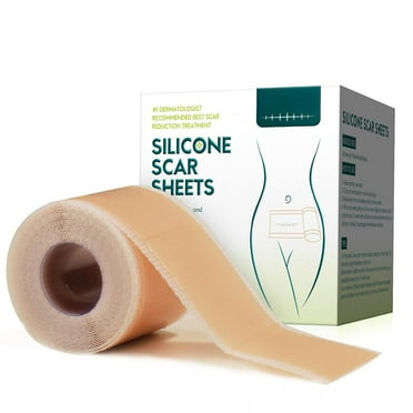 Medical Grade Silicone Scar Sheets Roll (1.6" x 120") Silicone Scar Sheets Keloid Bump Removal