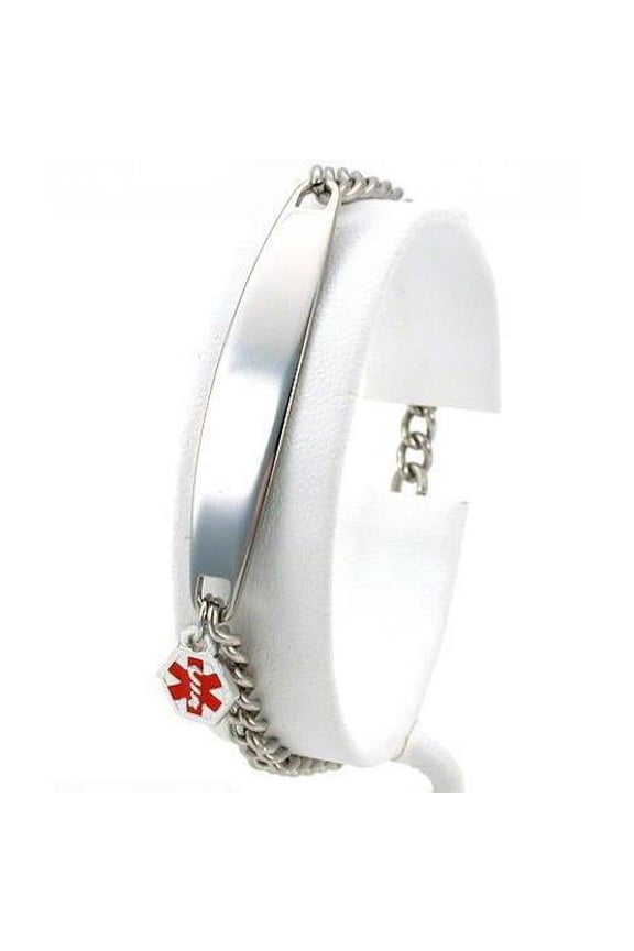 Medical ID Information Bracelet Stainless Steel 7"