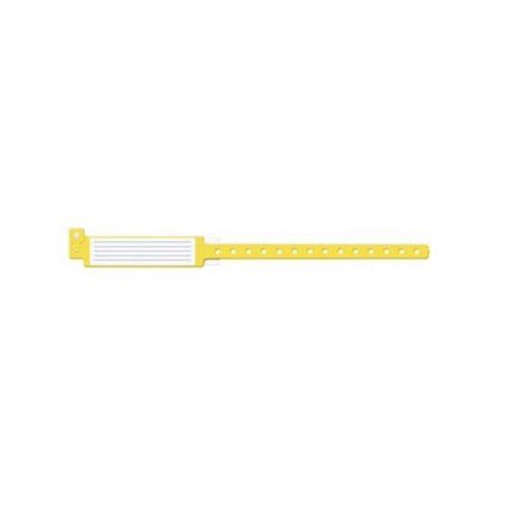 Medical ID Solutions PCM 246 12 in. Adult Insert Vinyl Wristband, Yellow - 250 Per Box