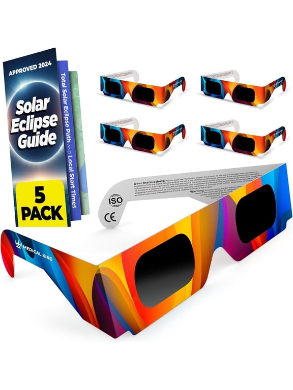 Solar Eclipse Glasses, 5 Piece