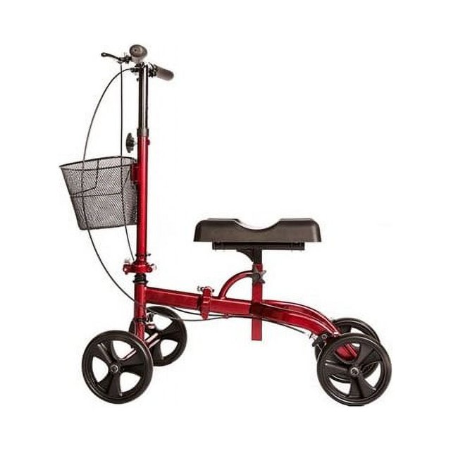 Medical Knee Scooter for Broken Foot by HEALTHLINE, Knee Walker Scooter with Handle Brake and