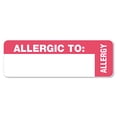 thumbnail image 1 of Medical Labels, Allergic To, 1 X 3, White, 500/roll | Bundle of 10 Rolls, 1 of 2