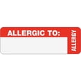 thumbnail image 1 of Medical Labels, Allergic To, 1 X 3, White, 500/roll | Bundle of 5 Rolls, 1 of 3