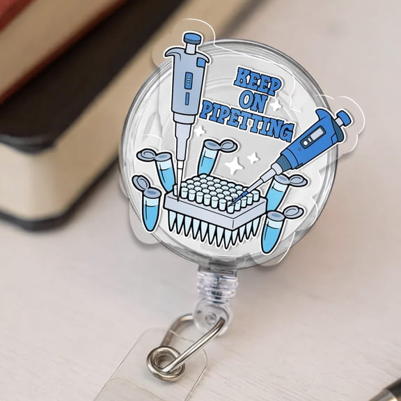 Medical Laboratory Scientist Badge Reel, Lab Tech ID Holder, Medical Lab Scientist Gift, MLS Badge, Lab Week Gift, Clinical Lab Tech Badge