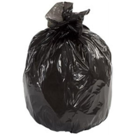 Medical Mart CL5016 56 gal 1.5 Mil Flat Pack Second Chance Trash Liners, Black