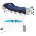 thumbnail image 1 of Medical MedAir Low Air Loss Mattress Replacement System with Alarm, 8" with Quilted Cover Fully Digital with Remote Control, Firm Option, Blue Color., 1 of 9