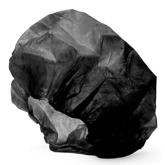 Medical Nation 21" Hair Net Disposable Bouffant Caps |CASE OF 1000, Black| Hairnets, Non-Woven, Non-Pleated Hair Cover |for Medical, Lab, Nurse, Tattoo, Food Service, Hospital, Cooking- Size 21" Black