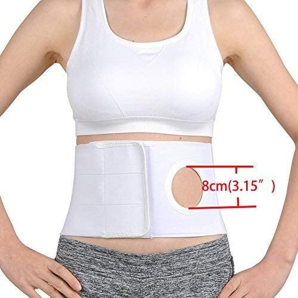 Medical Ostomy Belt Ostomy Hernia Support Belt Abdominal Binder Brace  Abdomen Band Stoma Support for Colostomy Patients to Prevent Parastomal Hernia  Stoma Opening- Men Or Women- Size XL 