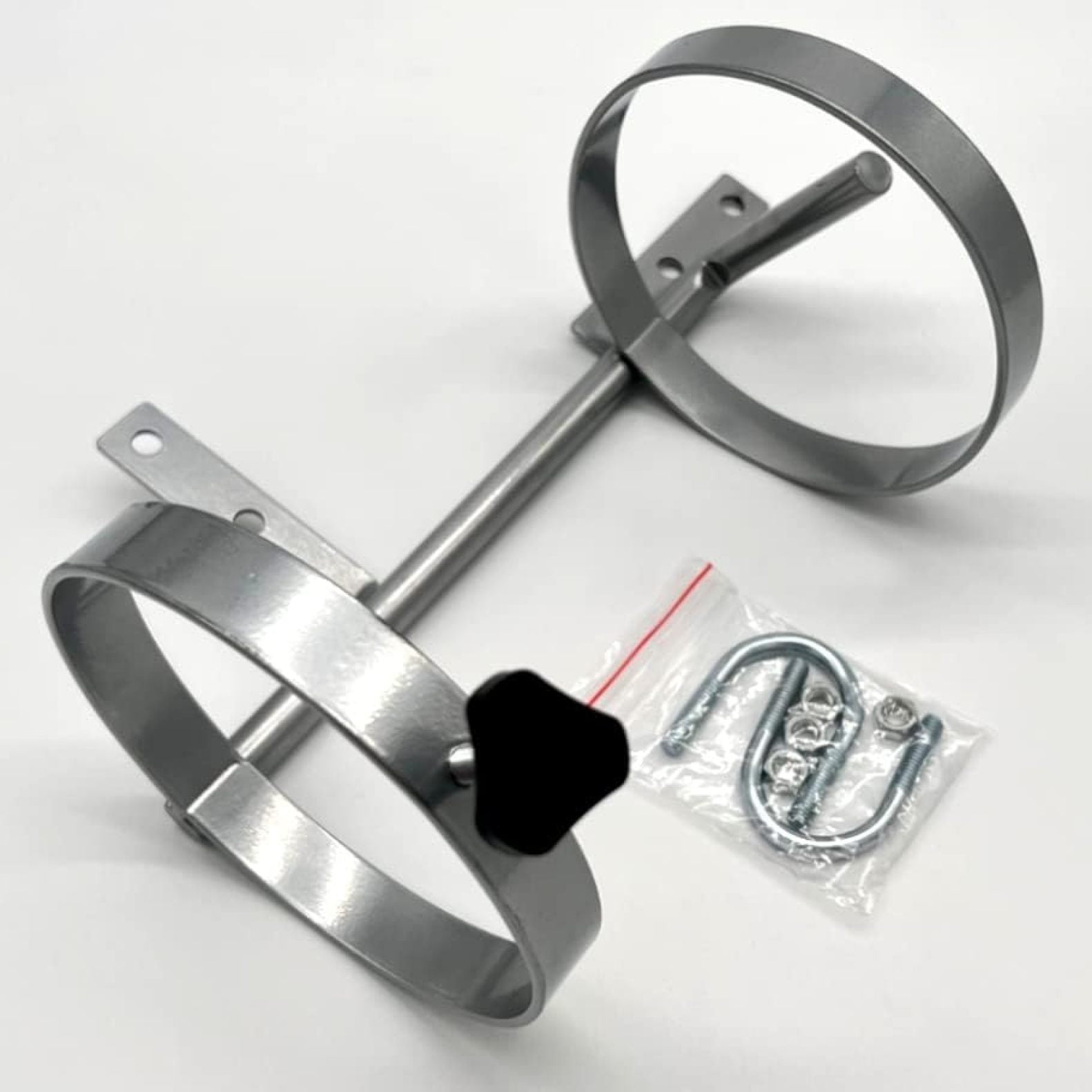 Medical Oxygen Cylinder Wheelchair Bracket Holds 1 D or E Oxygen