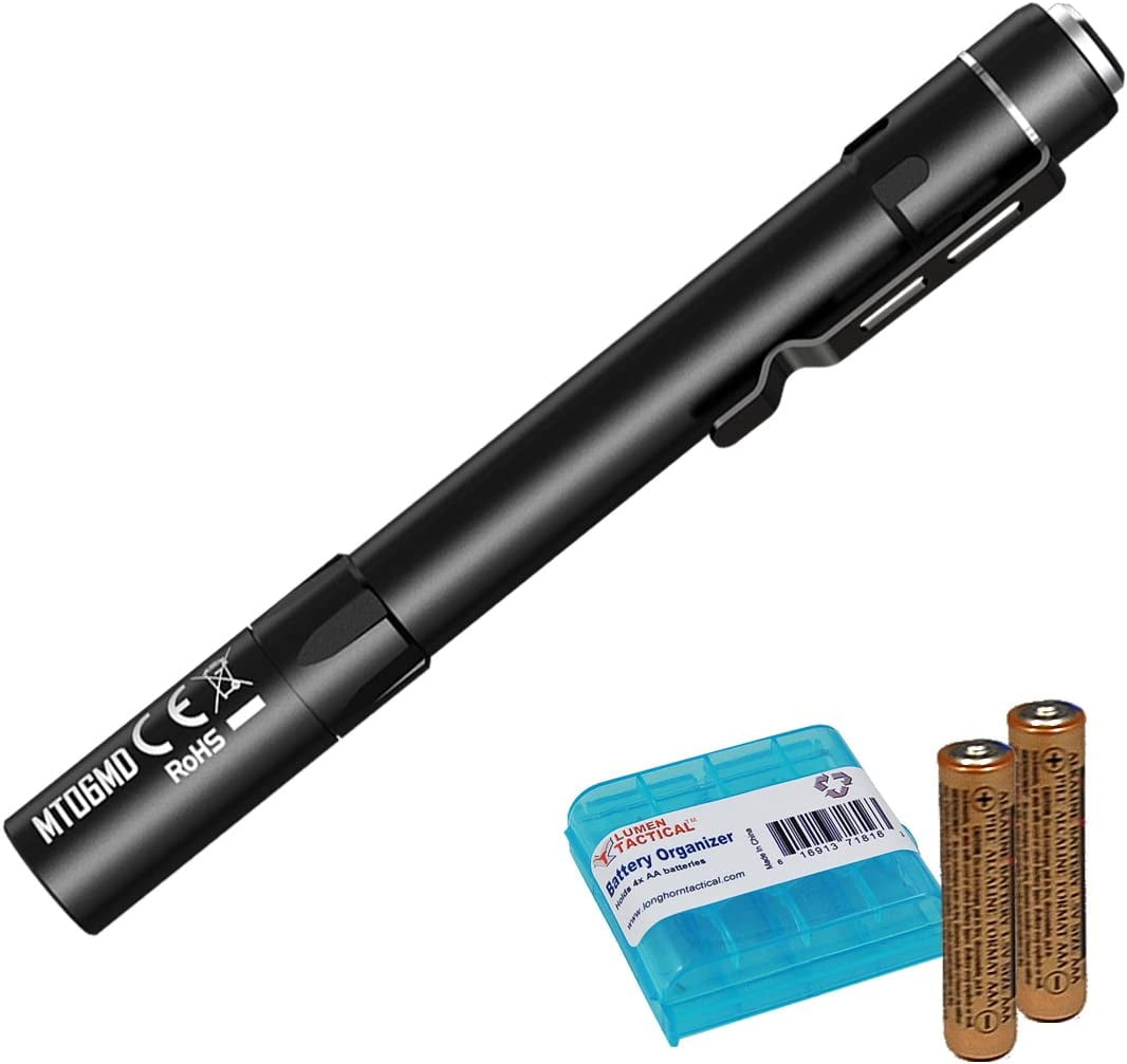 Medical Penlight Flashlight, 180 Lumens, Nichia LED, AAA Batteries