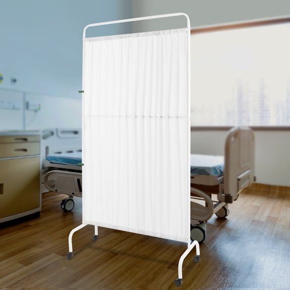 Medical Privacy Screen Room Divider with Lockable Casters 8.27*35.43*70.87 in