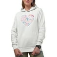 thumbnail image 1 of Medical Profession Stuff Forming a Heart Art Merch Gift, White Hooded Sweatshirt or Hoodie, Small, 1 of 5
