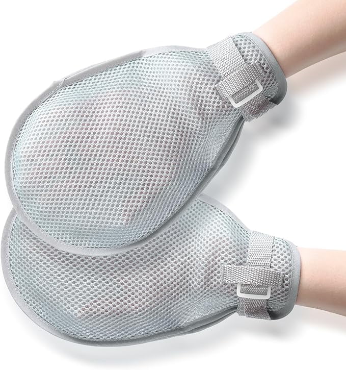 Medical Restraint Gloves 2Pcs, Hand Protective Gloves for Dementia