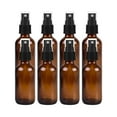 thumbnail image 1 of Medical Sales Supply Amber 2oz Black Mist Sprayer Bottle (60ml) Pack of 8 - Glass Tincture Bottles with Black Mist Sprayers for Essential Oils & More Liquids - Leakproof Travel Bottles, 1 of 4