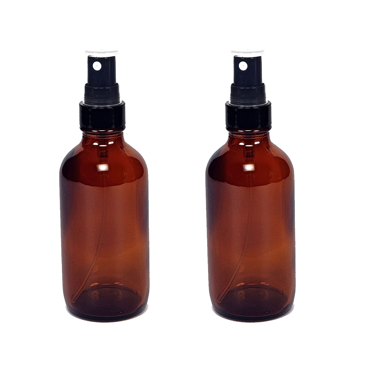 Medical Sales Supply Amber 4oz Black Mist Sprayer Bottle (120ml) Pack