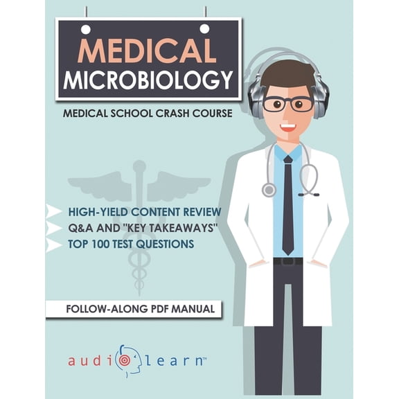 Medical Microbiology: Medical School Crash Course (Paperback) by Audiolearn Medical Content Team