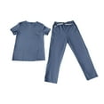 thumbnail image 1 of Medical Scrub Set Unisex V-Neck Top and Pants 65% Polyester 35% Cotton Blend, 1 of 3