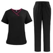 Medical Scrubs Set Nurse Work Uniforms Shirt & Pant Dental Doctor Uniforms Unisex