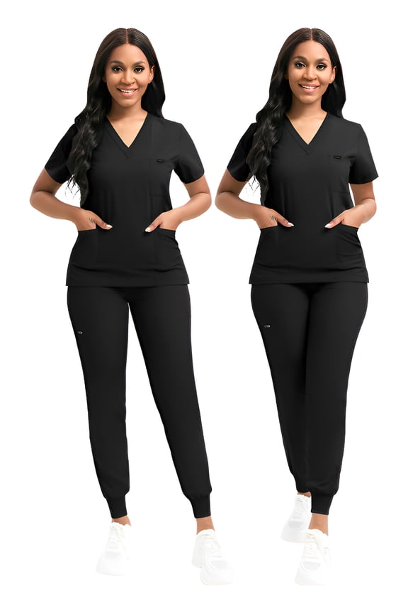 Medical Scrubs Uniform Set Unisex Nurse Work Uniform for Veterinary Hospitals