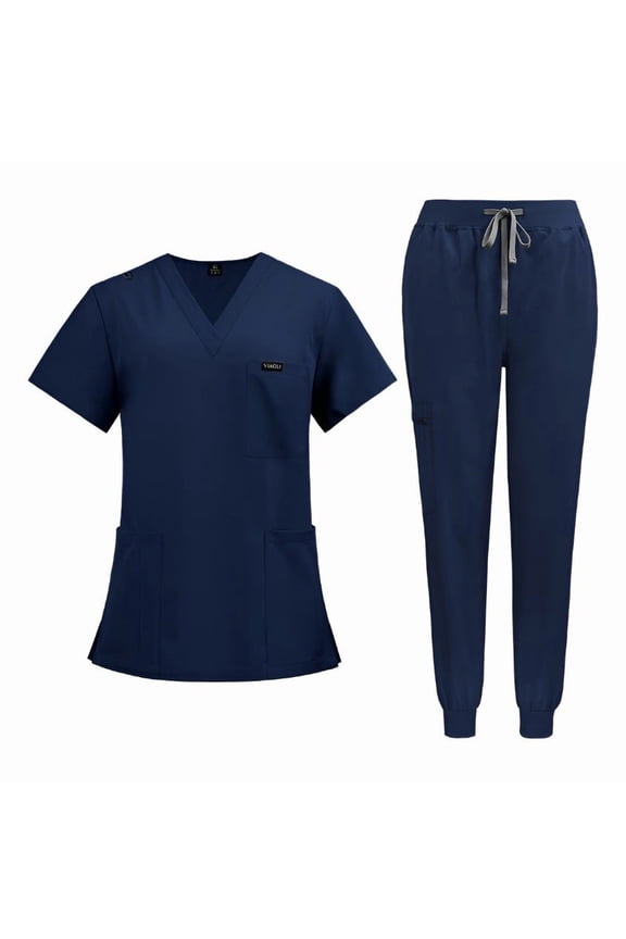 Medical Scrubs Uniforms Set Doctor Short Sleeve Surgical Uniforms Unisex Shirt & Pant Surgical Uniforms Set