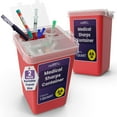thumbnail image 1 of Medical Sharps Container, 1 Quart, 2 Pack, 1 of 7