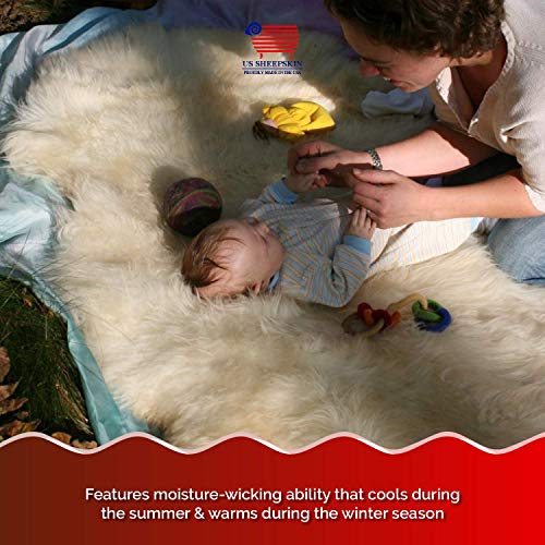 Medical Sheepskin Pelt Pads for Bedsores and Pressure Sores, Large Size