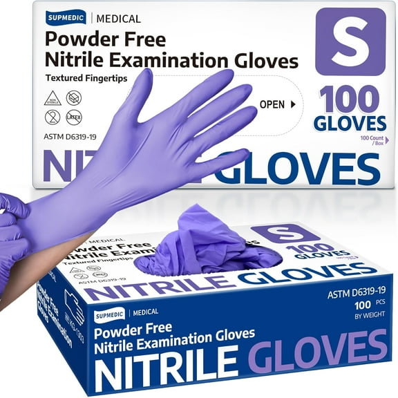 Medical Soft Max™ Nitrile Exam Gloves, 100 ct Latex-Free Powder-Free Non-Sterile Food Safe Cleaning Disposable Glove