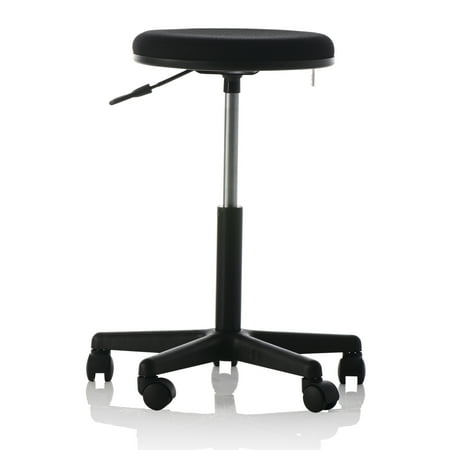 Medical, Spa, Lab, Office Stool | European Quality | Ergonomic Design with 360° Rotation | Adjustable Height | Black HD Foam Filled Seat