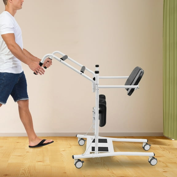 Medical Standing Lift, 3-Position Height Adjustment (1.97in/Level), PU Foam Cushions & Ergonomic Handles, Designed for Assisted Living Facilities, Disabled Care