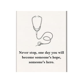Medical Students Inspirational Wall Art Poster, Future Doctor Nurse Appreciation Gifts, Motivational Quote Canvas Prints Wall Decor for Nursing Office Dorm Home