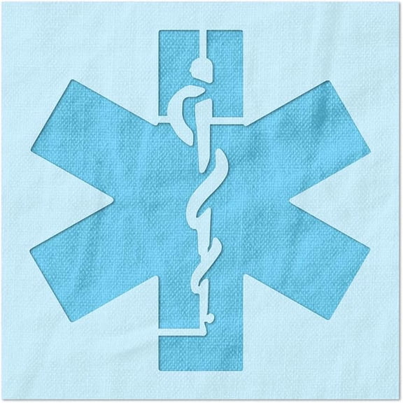 Medical Symbol Stencil - Reusable Mylar DIY Painting Template, 6x6 in, Stencil Stop