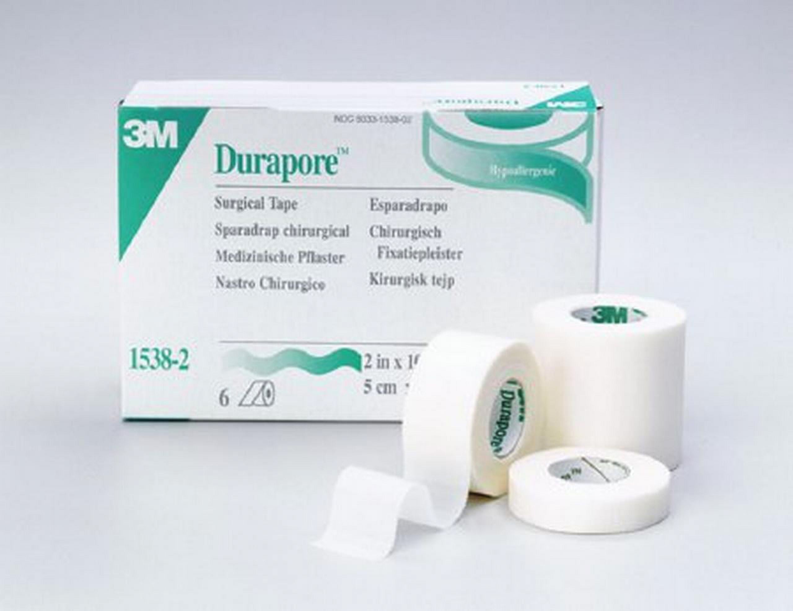 Medical Tape 3mâ„¢ Duraporeâ„¢ High Adhesion Silk-like Cloth 1/2 Inch X 10 Yard White Nonsterile(240/ca)