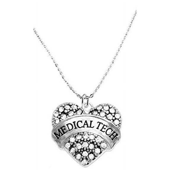 Medical Tech Crystal Heart Necklace, Safe-Nickel, Lead, & Cadmium Free!